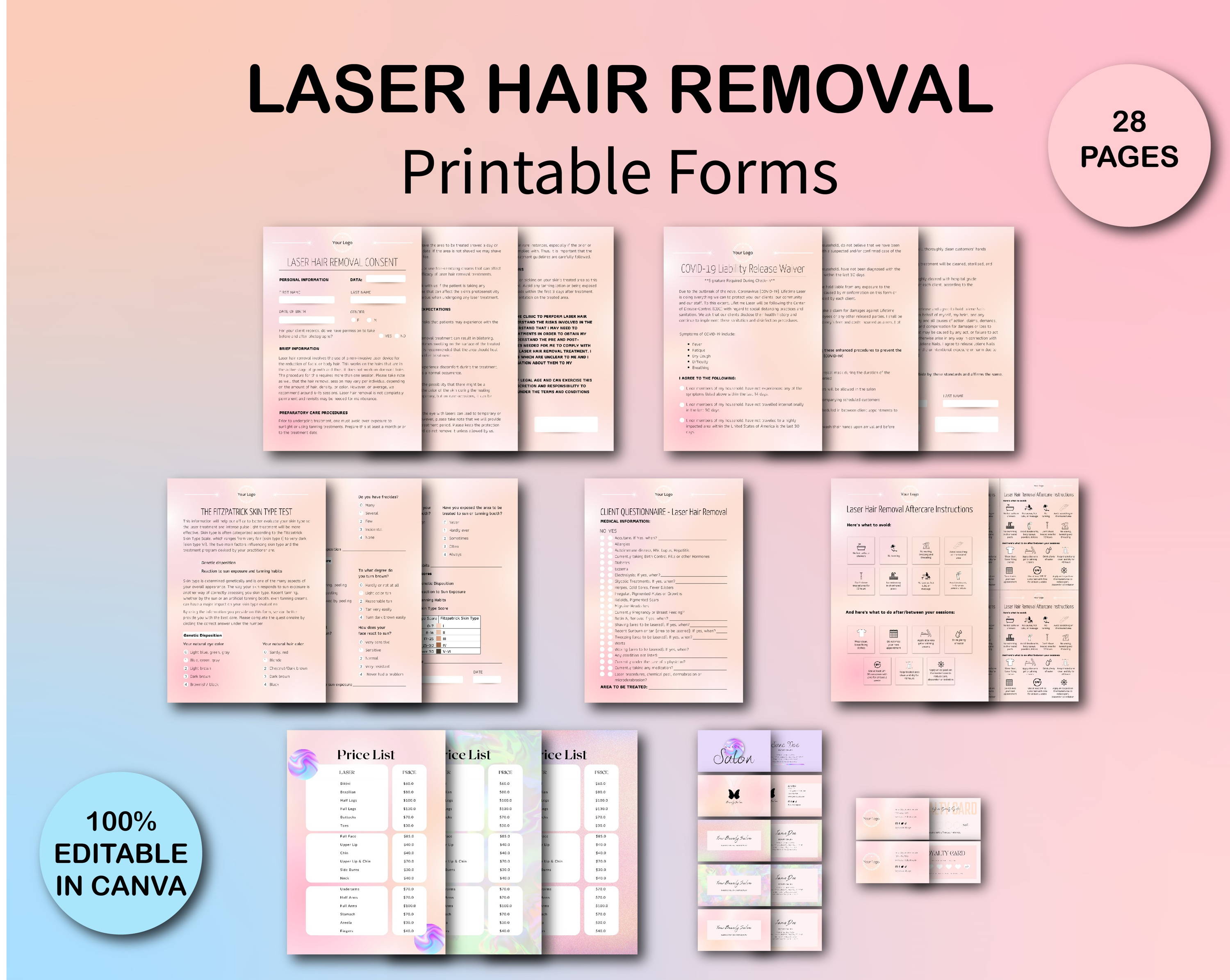 LASER HAIR REMOVAL Forms studiobynk